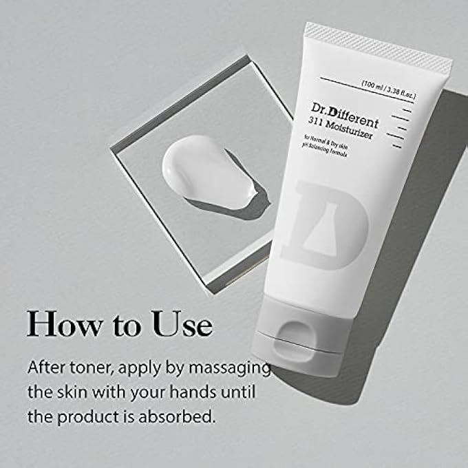 Dr.Different 311 MOISTURIZER - CERAMIDE FACE MOISTURIZER FOR DRY SKIN, HYPOALLERGENIC HYDRATING AND SKIN BARRIER FACIAL CREAM, 3.38 OZ - Image 4